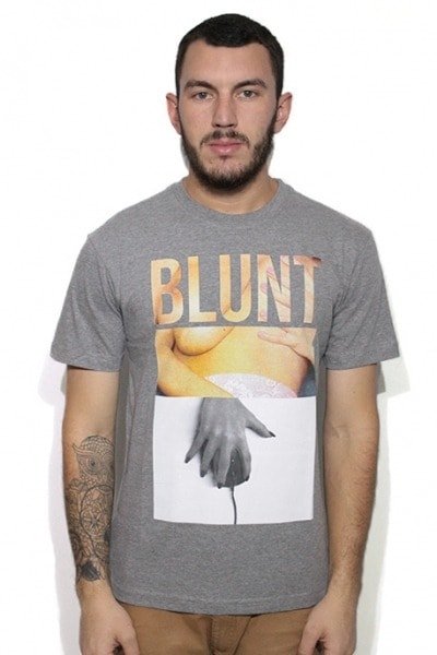 Camiseta Blunt Digital Slave Cinza - NewSkull