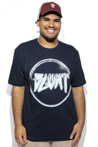 Camiseta Blunt Extra Grande Neon Azul - NewSkull