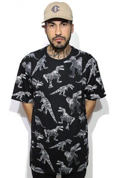 Camiseta Blunt Freak Dinosaur Preta - NewSkull