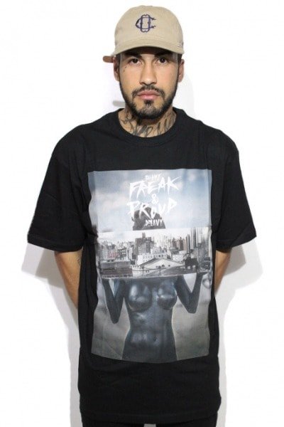 Camiseta Blunt Freak Mirror Preto - NewSkull