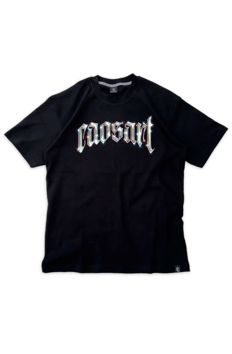 Camiseta Caos Art ink Cromo Preto - NewSkull