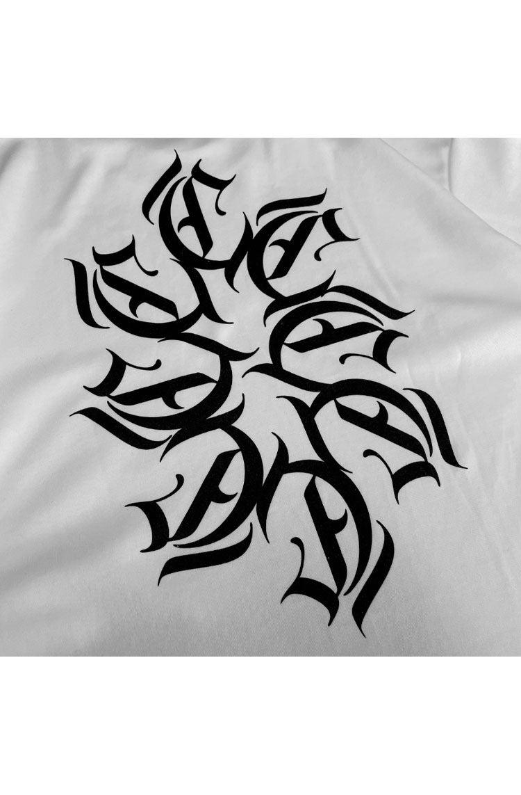 Camiseta Caos Art ink Fractal Branco - NewSkull