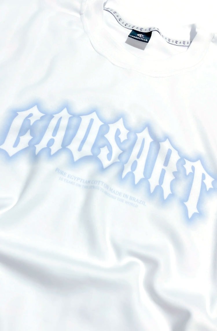 Camiseta Caos Art Ink Shadow Branco - NewSkull