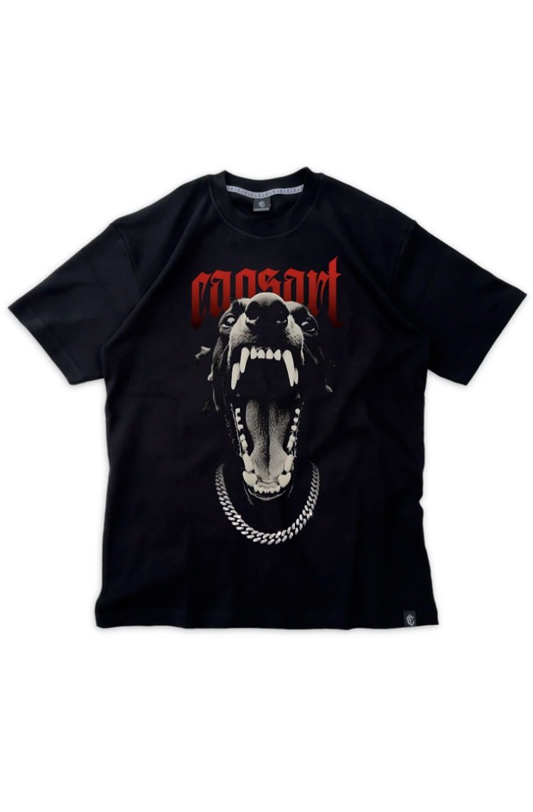 Camiseta Caos Art ink Trapdog Preto - NewSkull