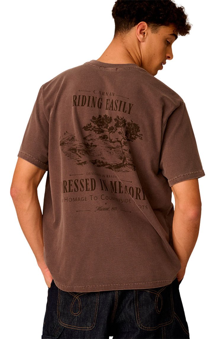 Camiseta CARNAN Countryside T-shirt Marrom - NewSkull