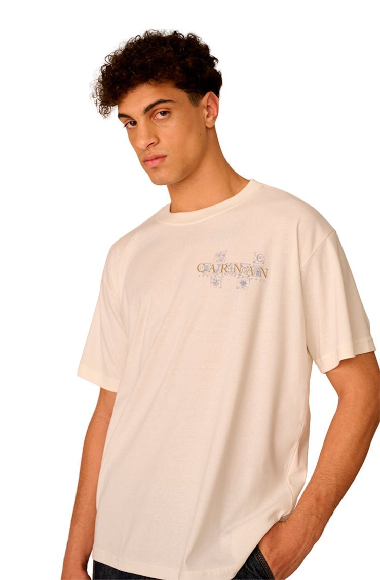 Camiseta CARNAN Family Kitchen Heavy T-shirt Off - White - NewSkull