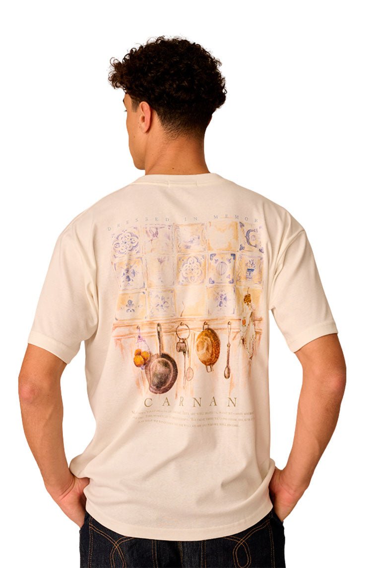 Camiseta CARNAN Family Kitchen Heavy T-shirt Off - White - NewSkull
