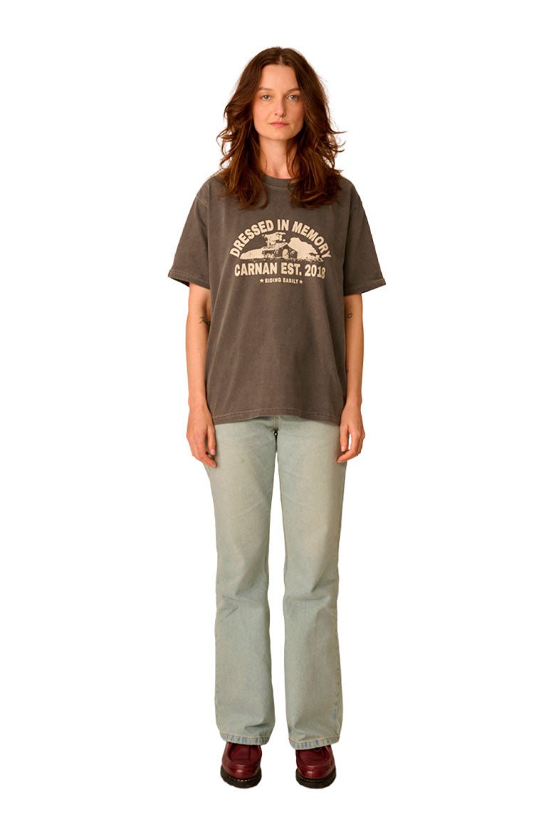 Camiseta CARNAN Farm House T-shirt Preto Estonado - NewSkull