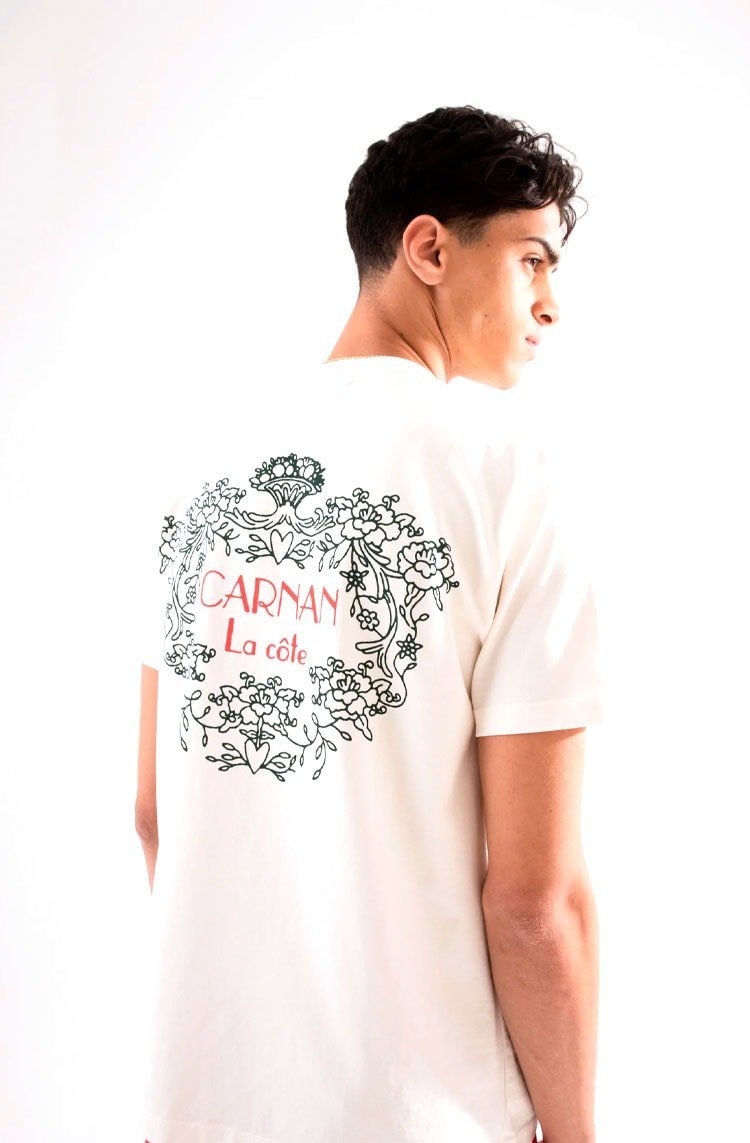 Camiseta CARNAN La Cote Classic T-shirt Off - White - NewSkull