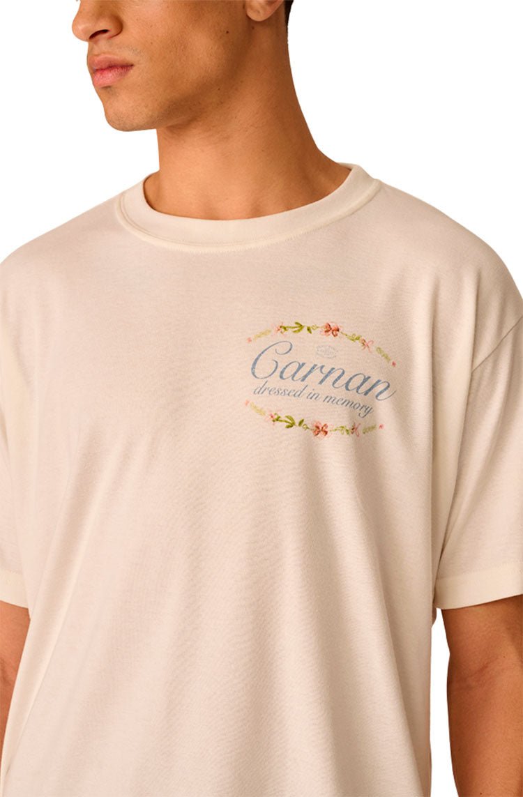 Camiseta CARNAN Porcelain Plate Heavy T-shirt Off - White - NewSkull