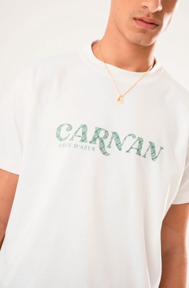 Camiseta CARNAN Standard Cote Heavy T-shirt Off - White - NewSkull