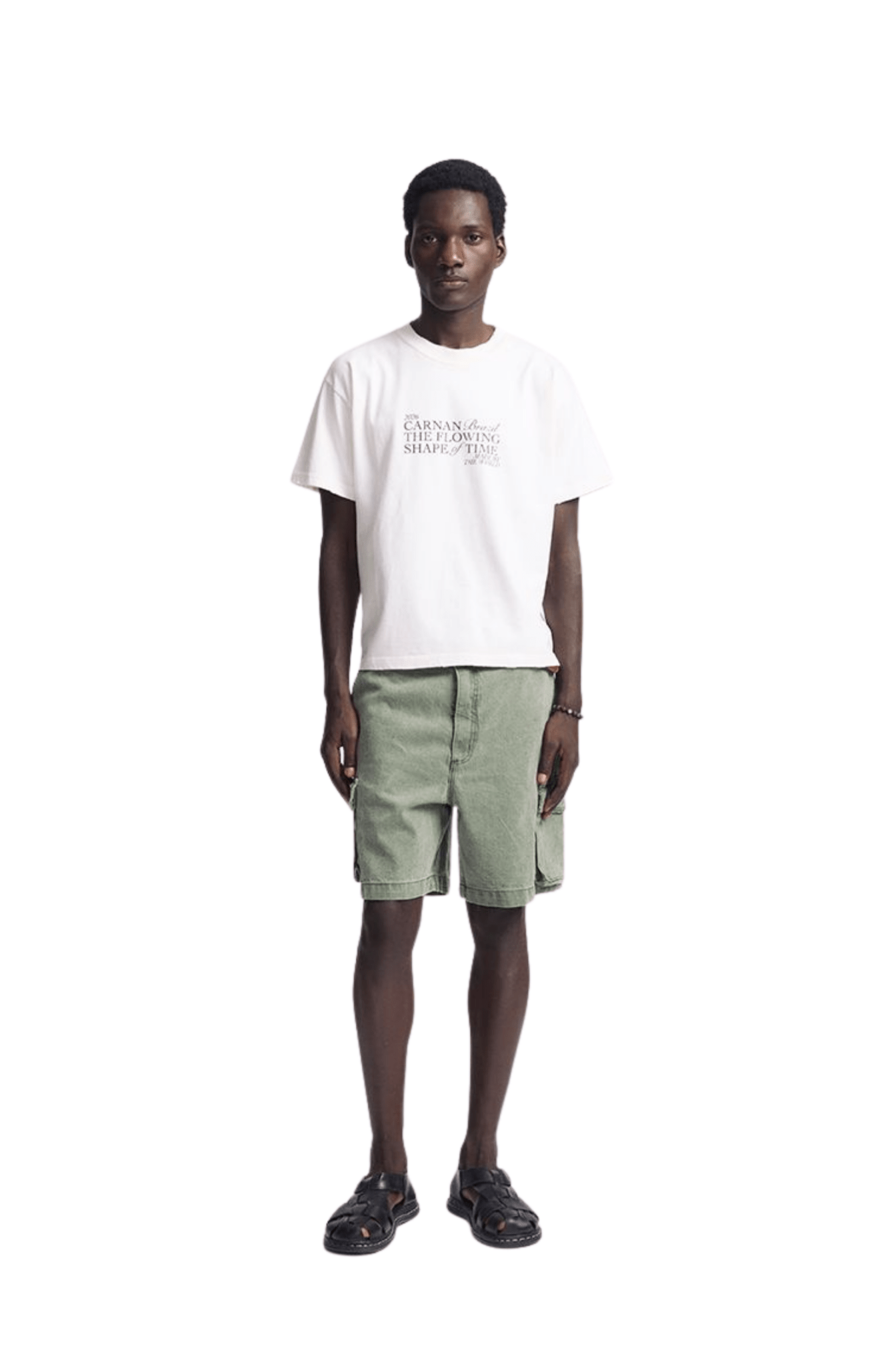 Camiseta CARNAN Title Boxy T-shirt Off - White - NewSkull