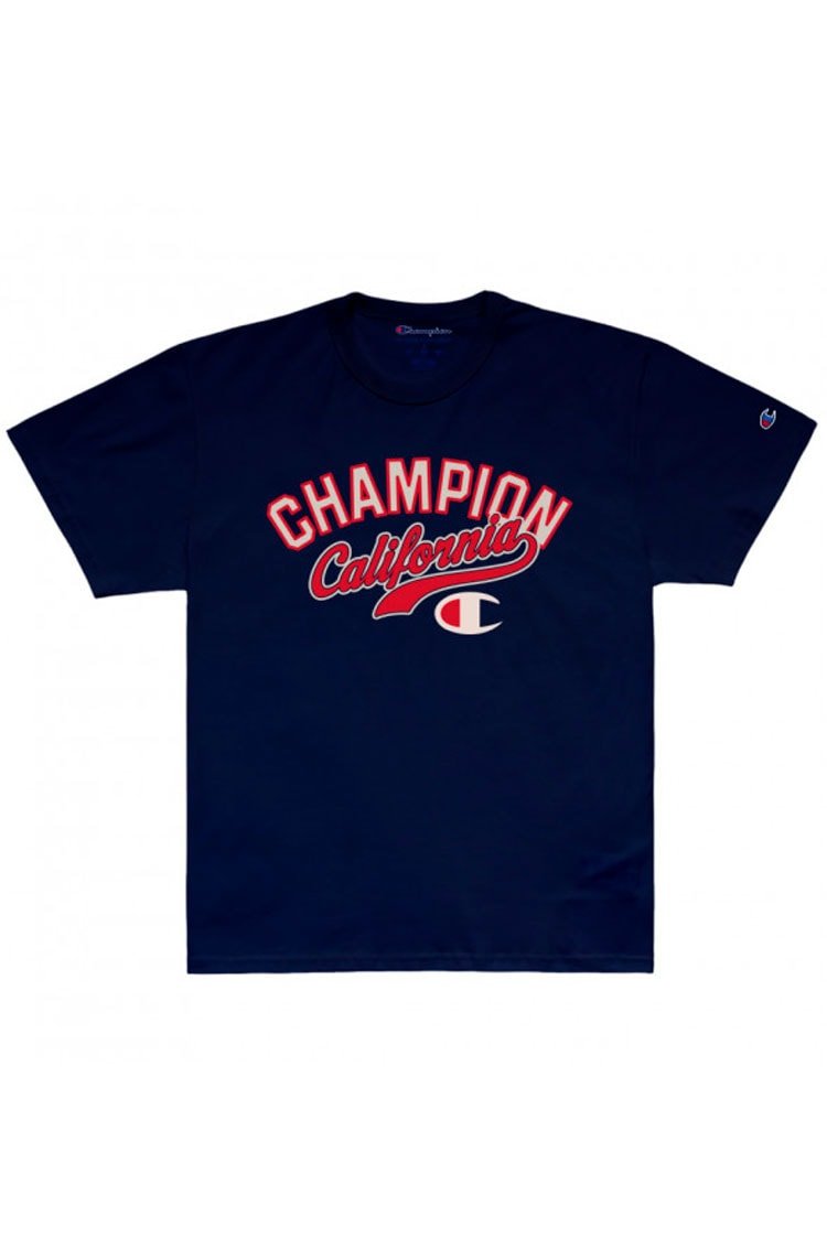 Camiseta Champion Ath California Varsty Classic Ink Azul Marinho - NewSkull
