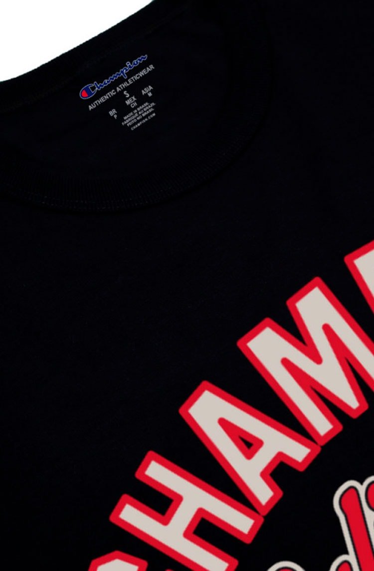 Camiseta Champion Ath California Varsty Classic Ink Preta - NewSkull