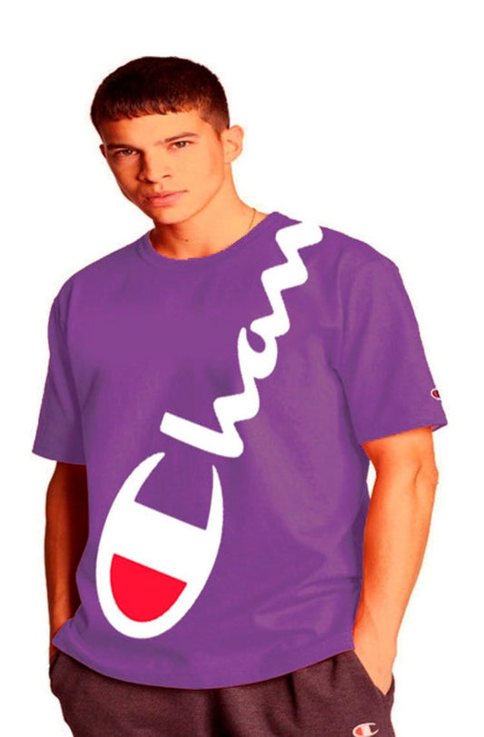 Camiseta Champion Crossed Ink Roxo/Branco - NewSkull