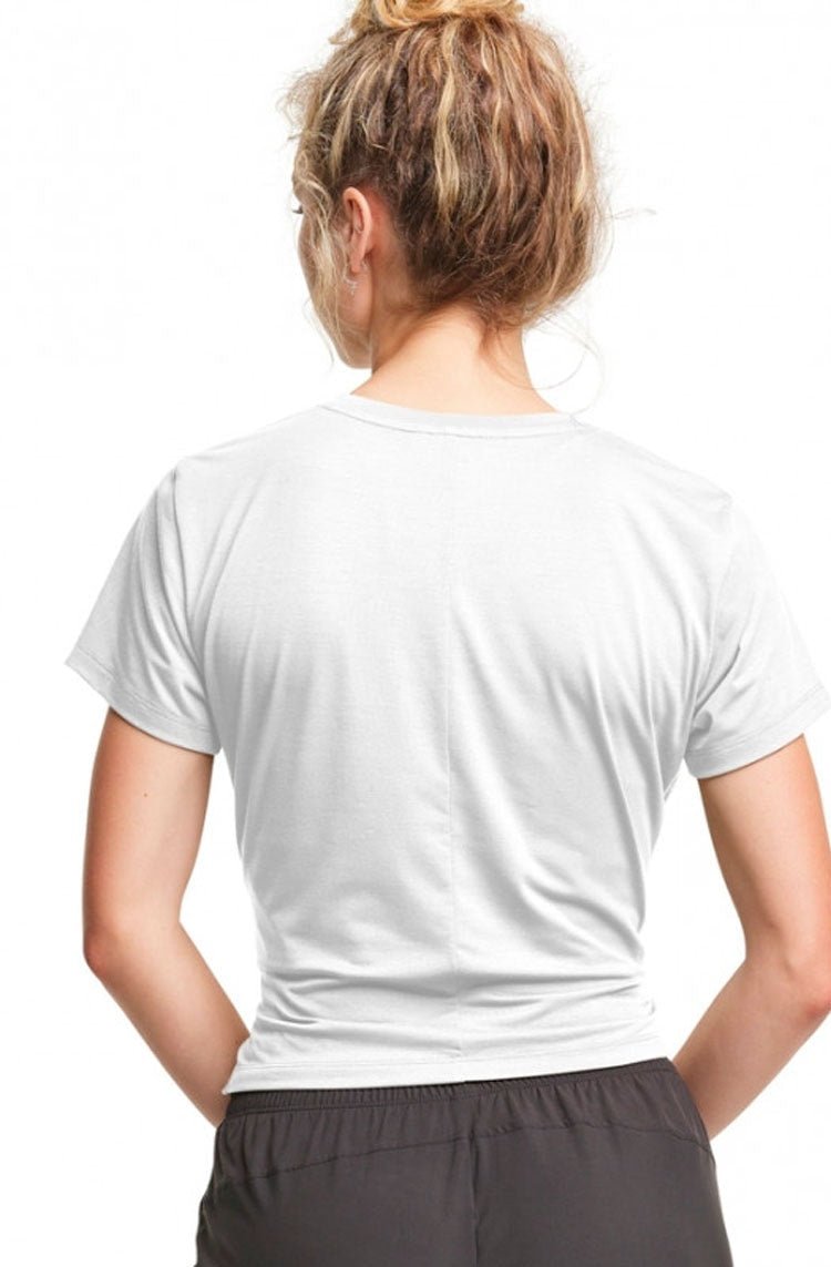 Camiseta Champion Feminina Sport Twist Tee Off White - NewSkull