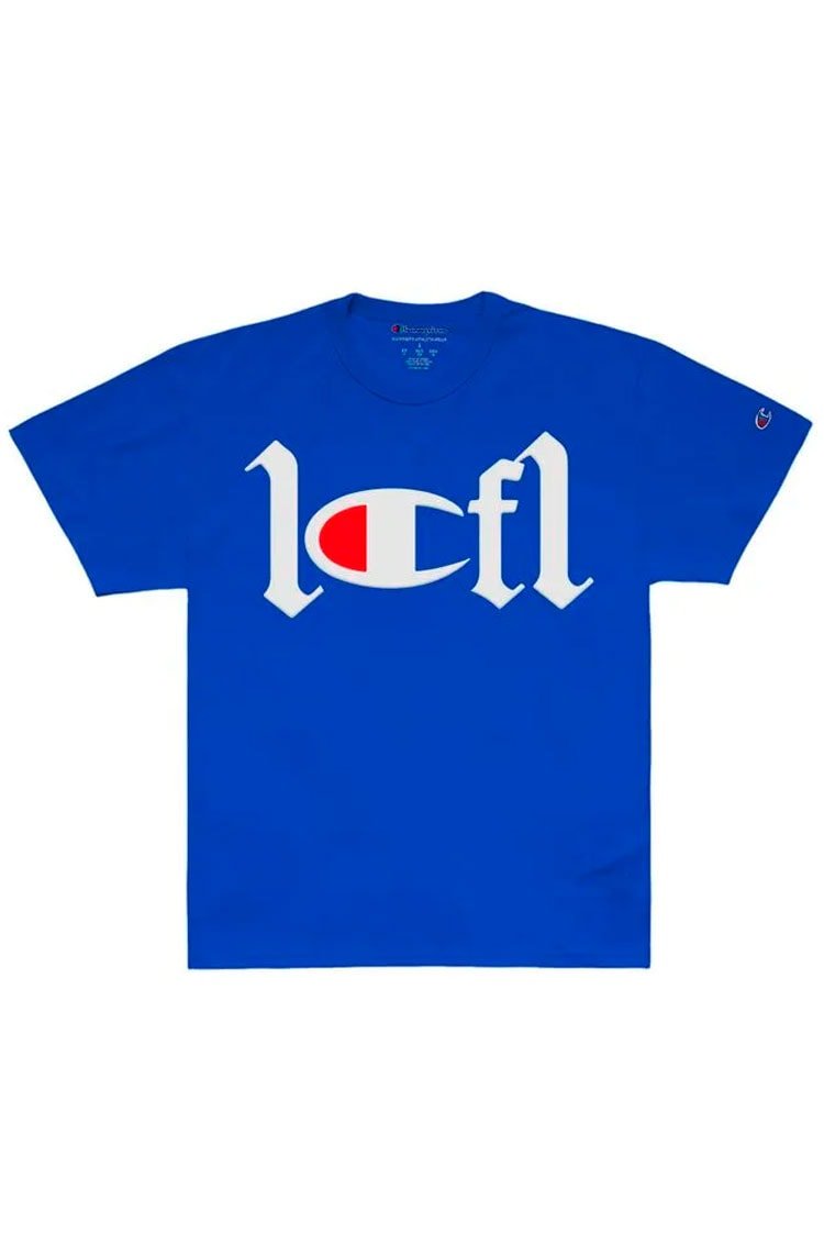 Camiseta Champion Malha Leve Silk Alto Relevo Puff 1OF1 Exclusiviist Azul - NewSkull