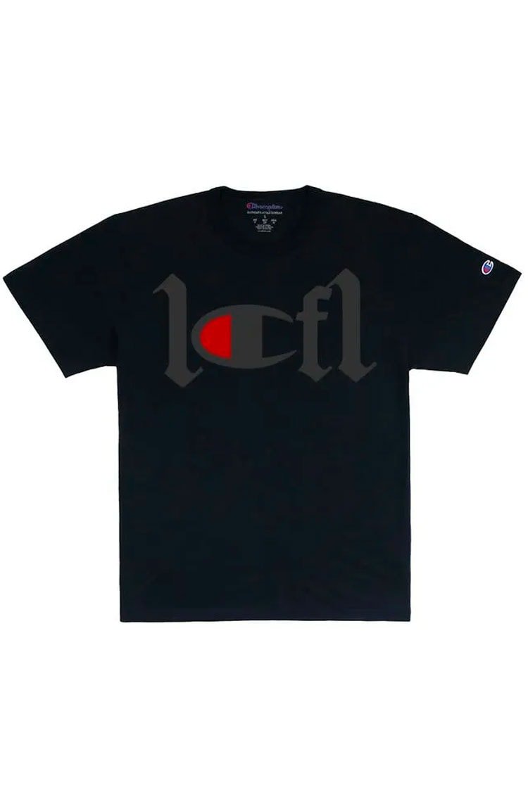 Camiseta Champion Malha Leve Silk Alto Relevo Puff 1OF1 Exclusiviist Preto - NewSkull
