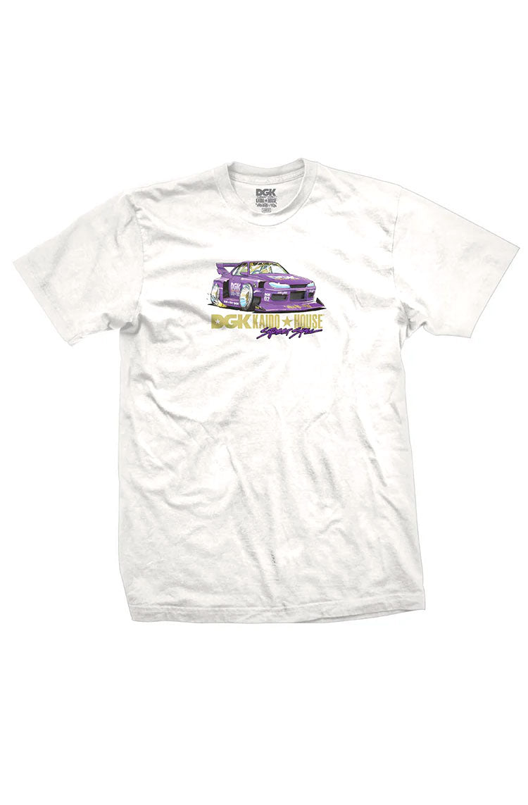 Camiseta DGK x KAIDO House Roulette Racer Branco - NewSkull