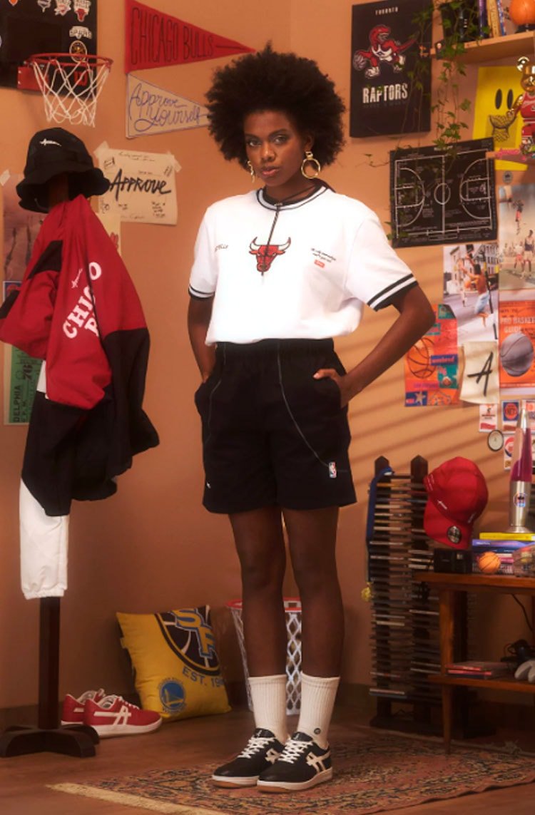 Camiseta Dystom Approve X NBA Bulls Branco/Vermelho - NewSkull