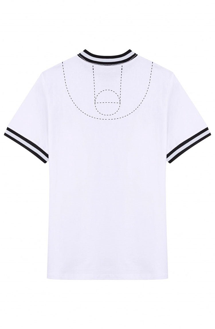 Camiseta Dystom Approve X NBA Bulls Branco/Vermelho - NewSkull