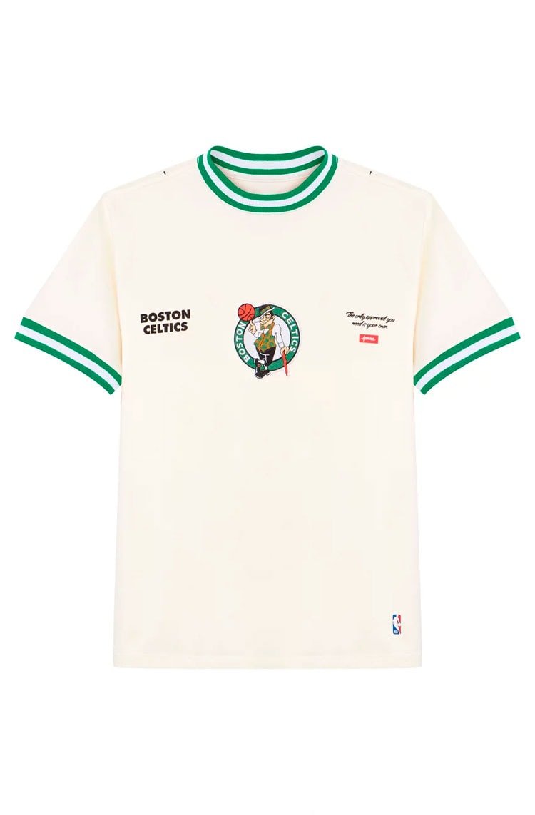 Camiseta Dystom Approve X NBA Celtics Off White/Verde - NewSkull