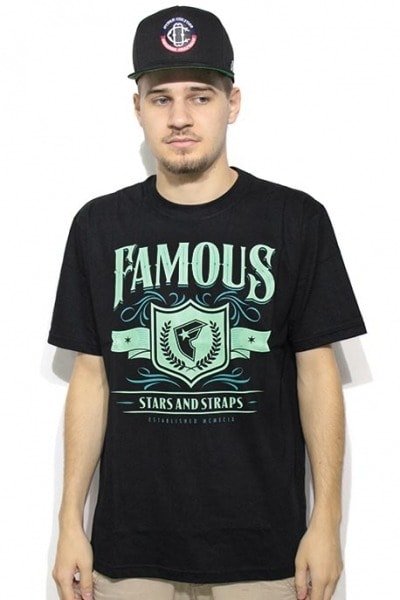 Camiseta Extra Grande Famous Stars And Straps Hard Liquor Preto - NewSkull