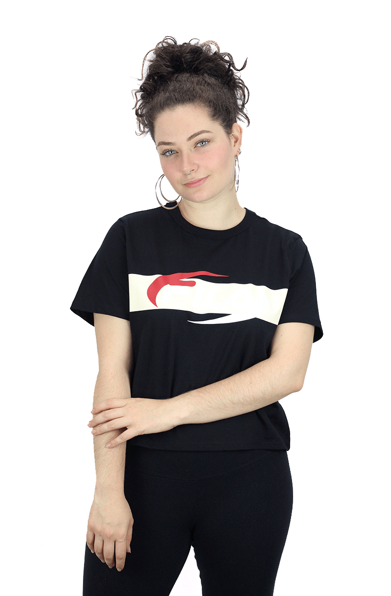 CAMISETA FILA ALBA FEMININA PRETA - NewSkull