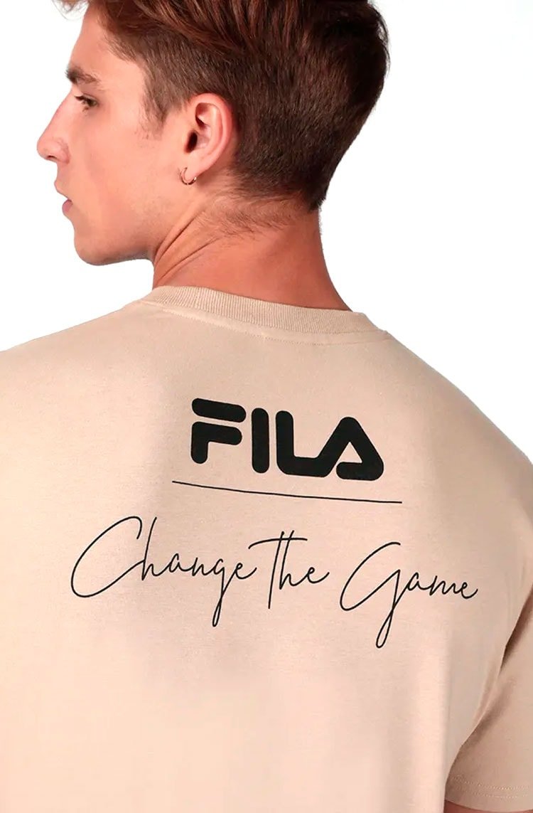 Camiseta Fila CG Masculina Marrom - NewSkull