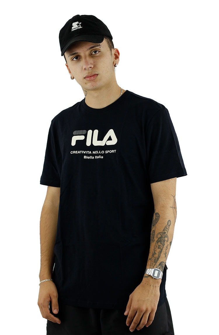Camiseta Fila Creativita Preta/Bege - NewSkull