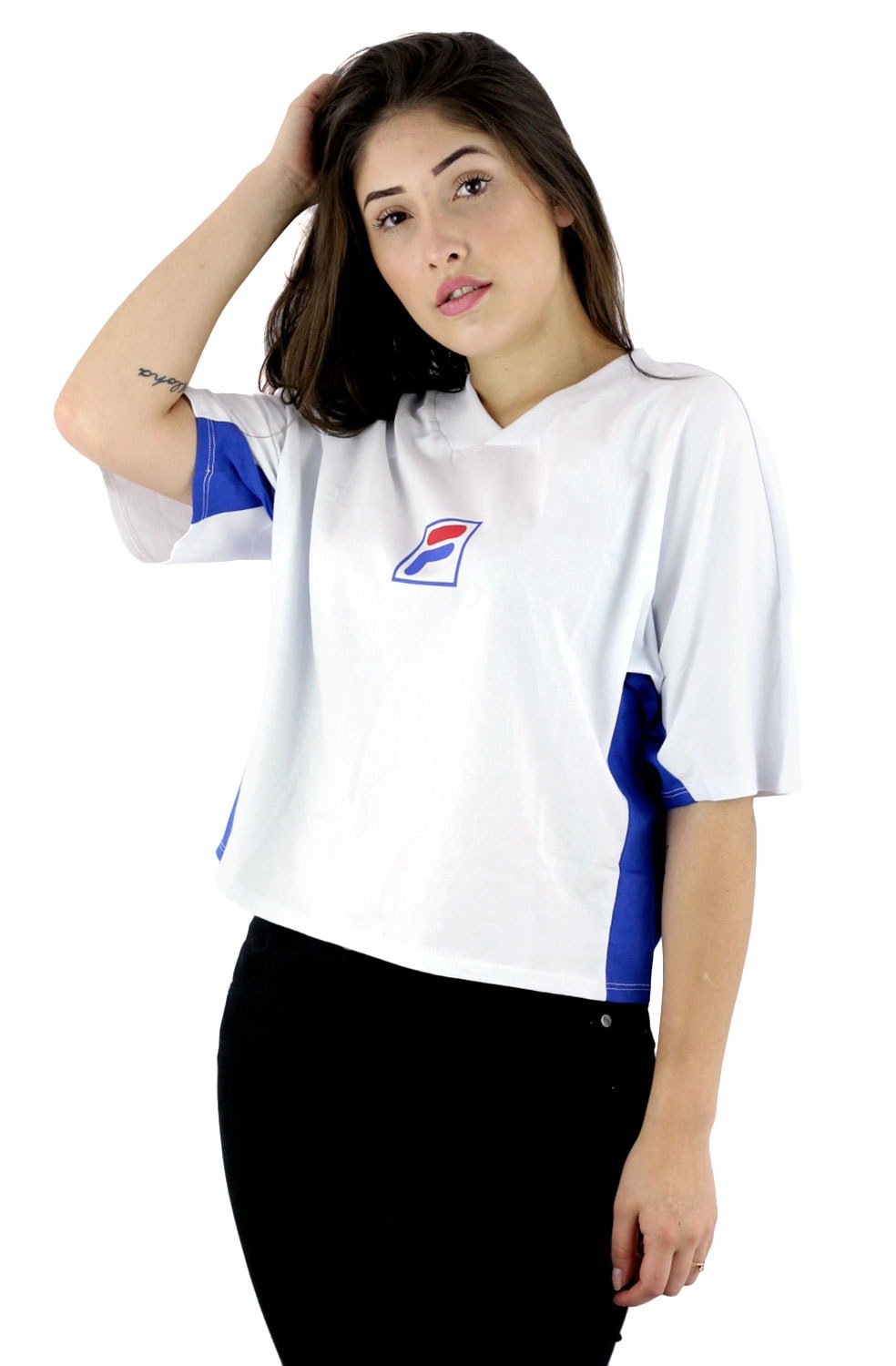 Camiseta FILA Easy FBox Feminina Branca - NewSkull