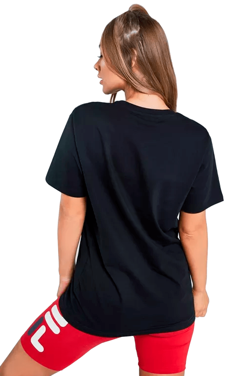 CAMISETA FILA FEMININA BASIC LETTER PRETA - NewSkull