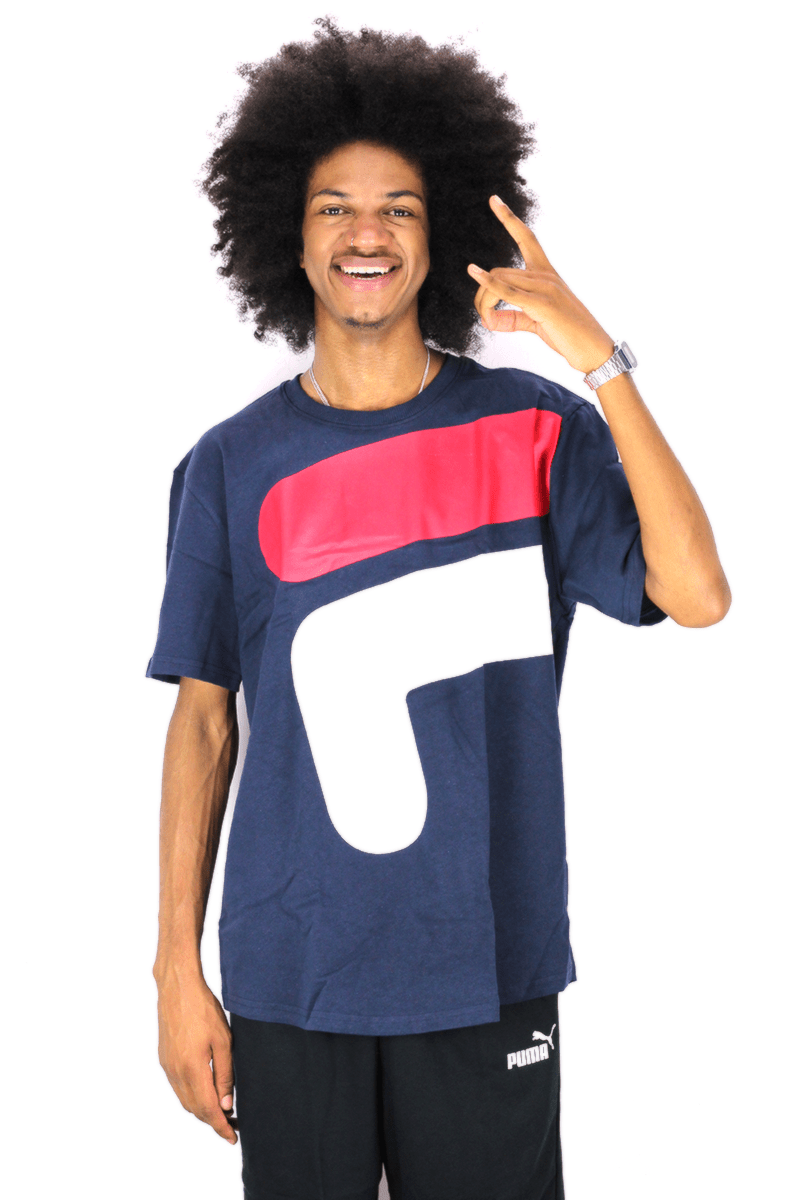 CAMISETA FILA FLOATING OVERSIZE AZUL - NewSkull