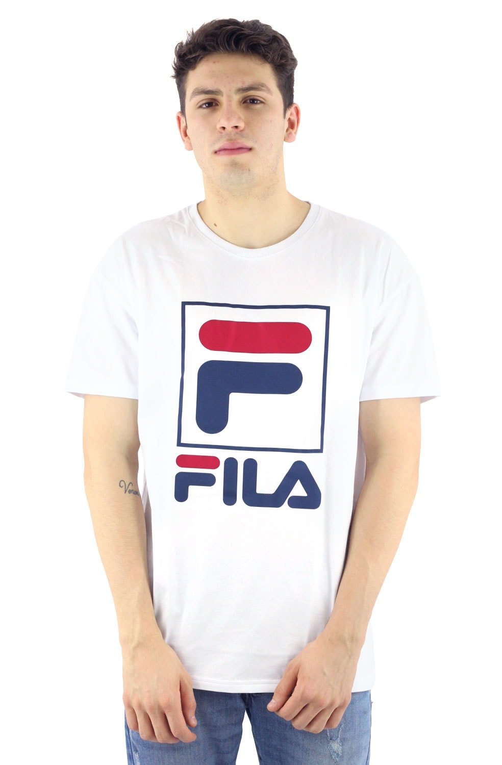 Camiseta FILA Stack New Branca - NewSkull