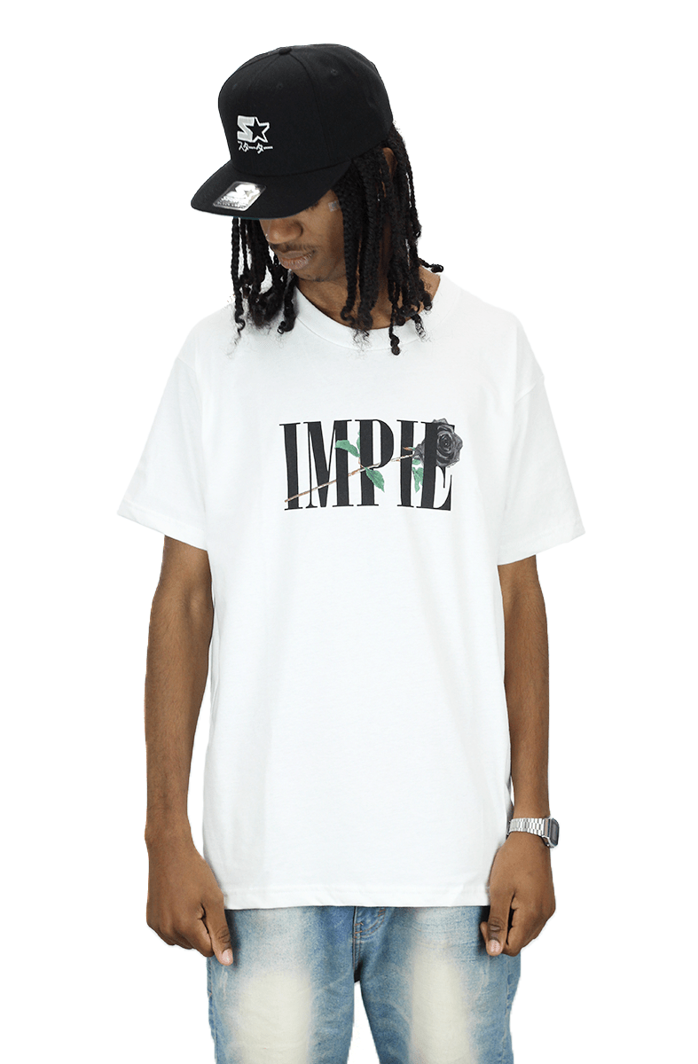 Camiseta Impie Clothing Dark Rose Branca - NewSkull
