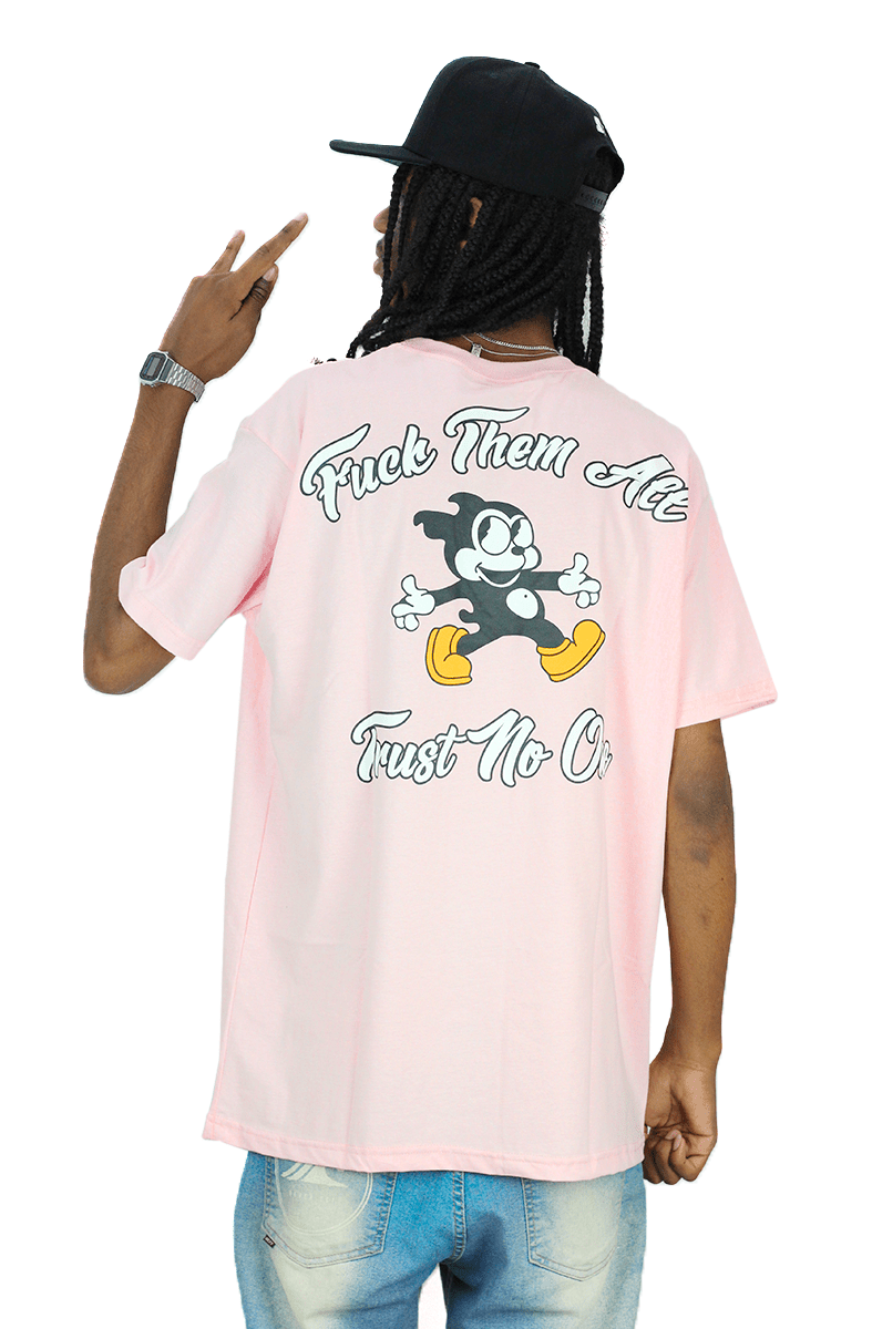 Camiseta Impie Clothing Fuck Them All Rosa - NewSkull