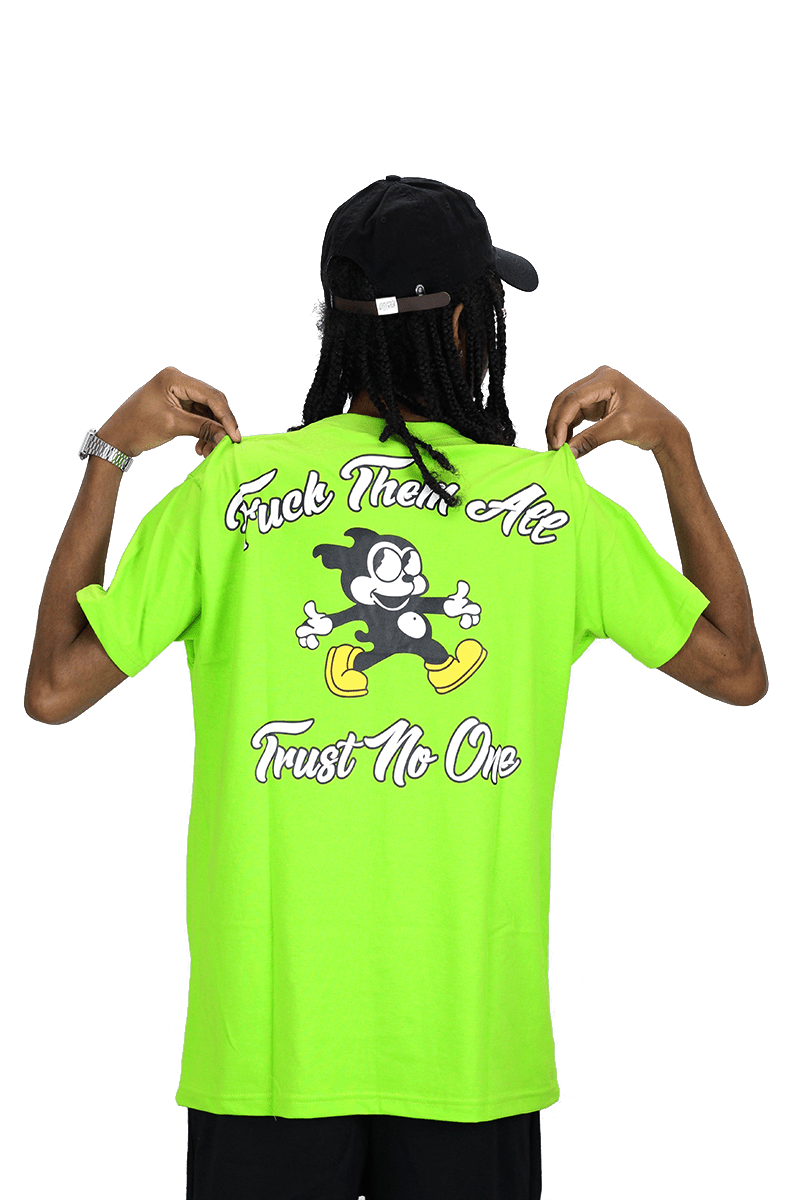 Camiseta Impie Clothing Fuck Them All Verde Limão - NewSkull