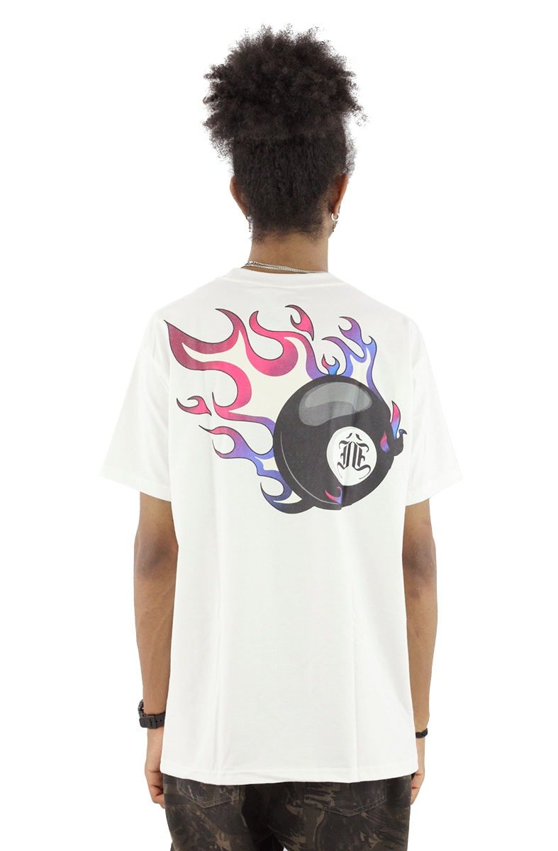 Camiseta IMPIE Flame 8 Branca - NewSkull