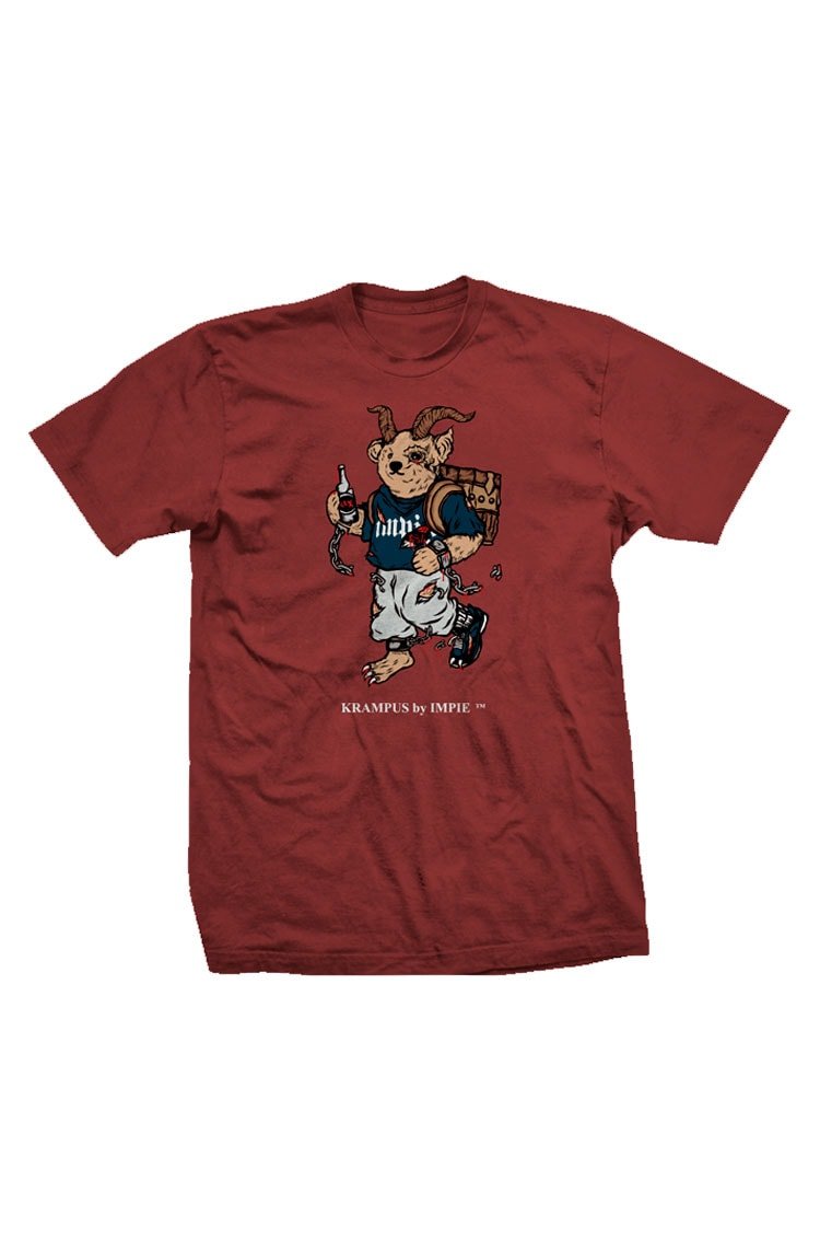 Camiseta Impie Krampus Vermelha - NewSkull