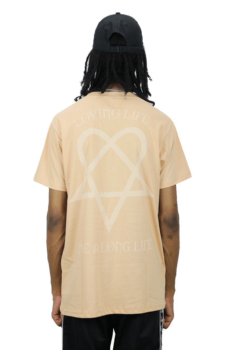 CAMISETA IMPIE LOVING LIFE BEGE - NewSkull
