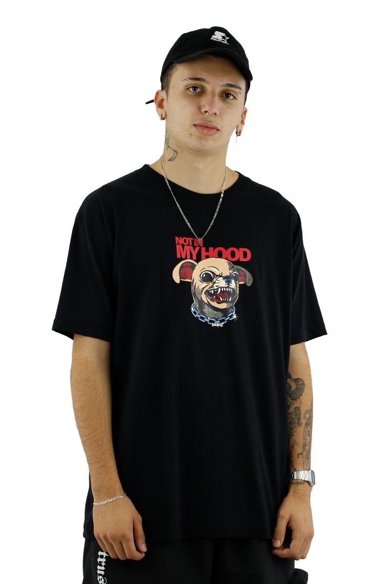 Camiseta Impie Not In My Hood Preta - NewSkull