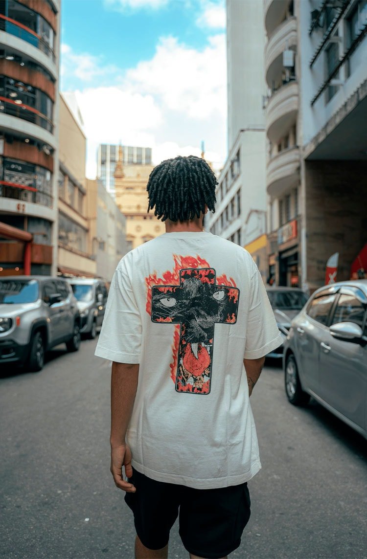 Camiseta Impie Panther Off White - NewSkull