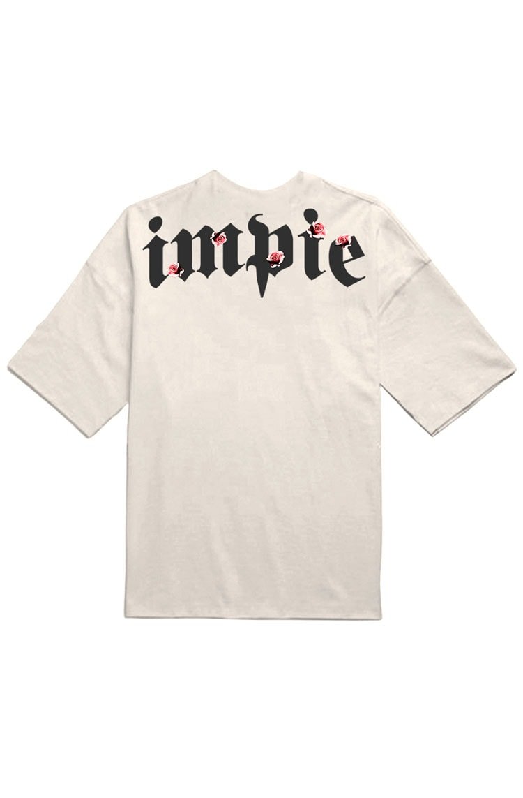 Camiseta Impie Roses Off White - NewSkull