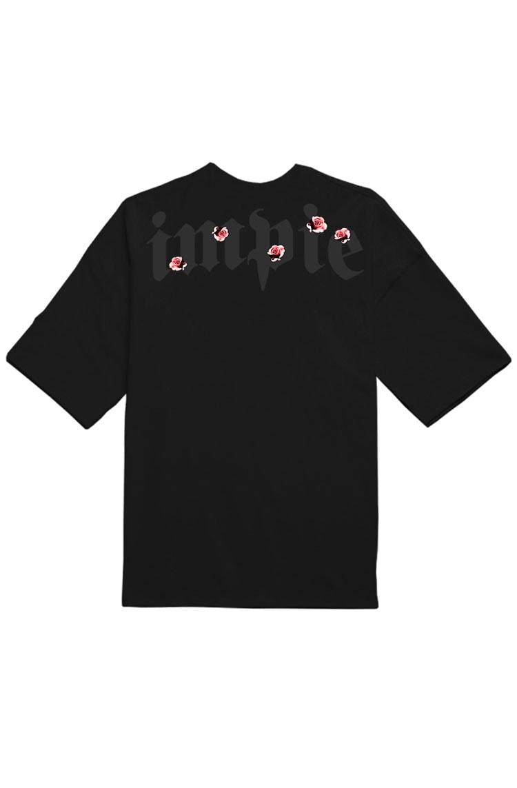 Camiseta Impie Roses Preto - NewSkull
