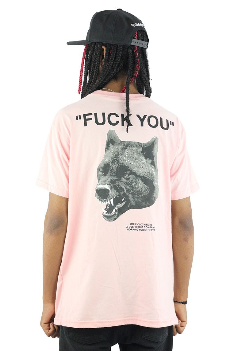 Camiseta IMPIE Wolf Militar Rosa - NewSkull