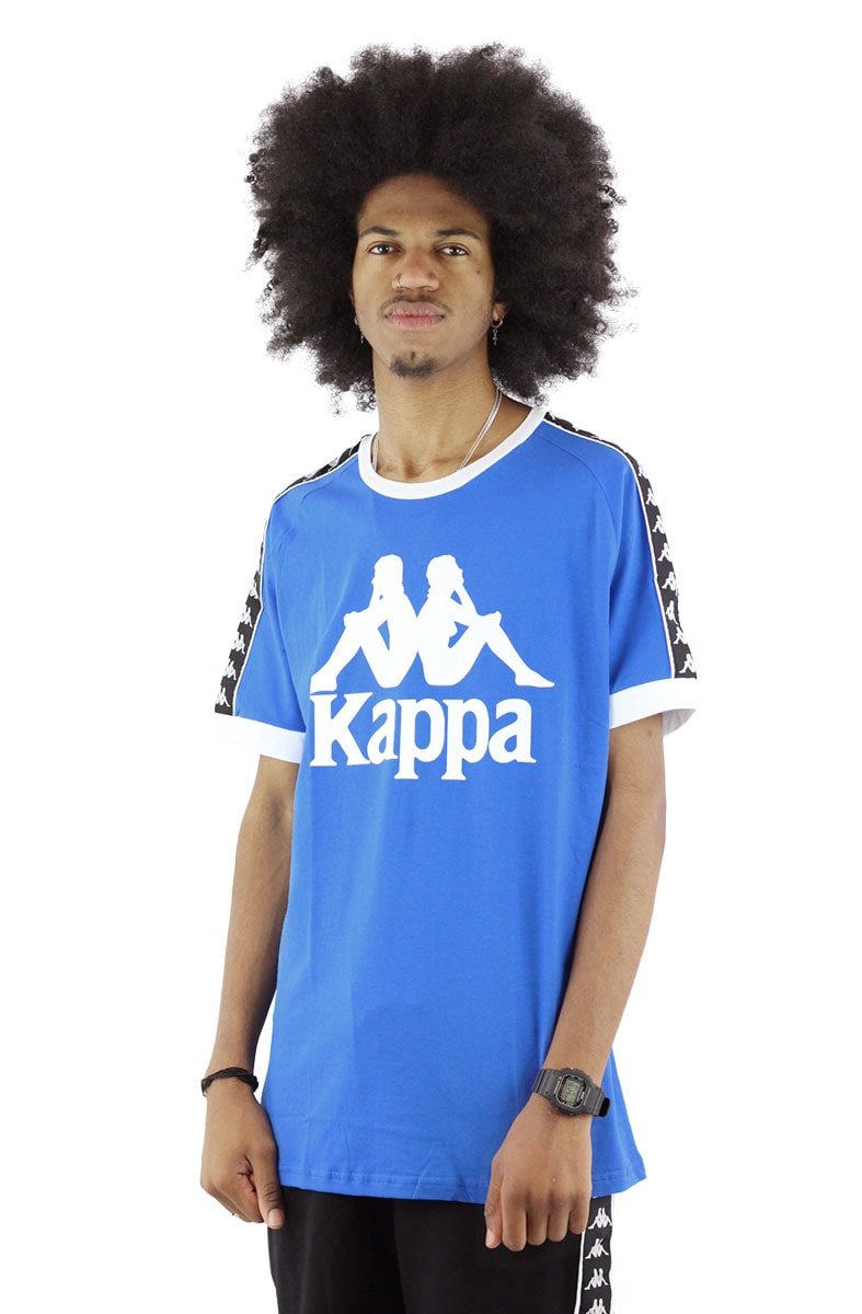 Camiseta Kappa Authentic Logo Azul - NewSkull