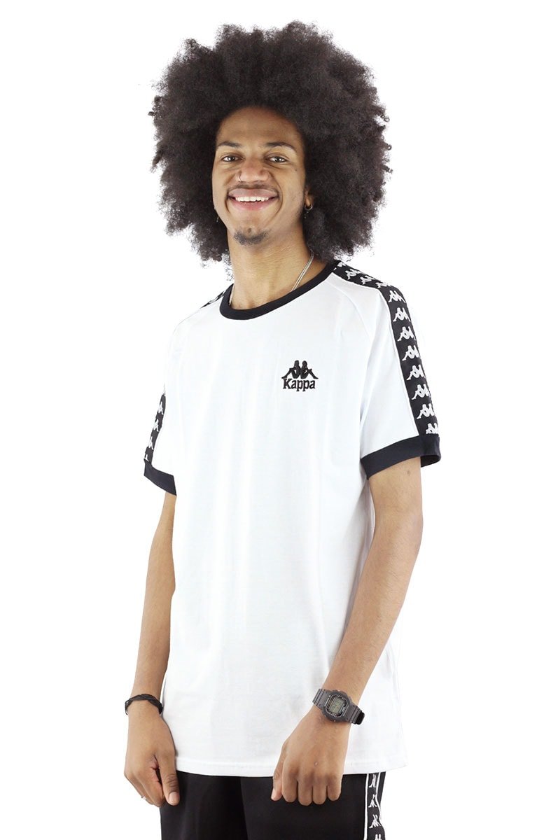Camiseta Kappa Authentic Logo Peq Branca - NewSkull
