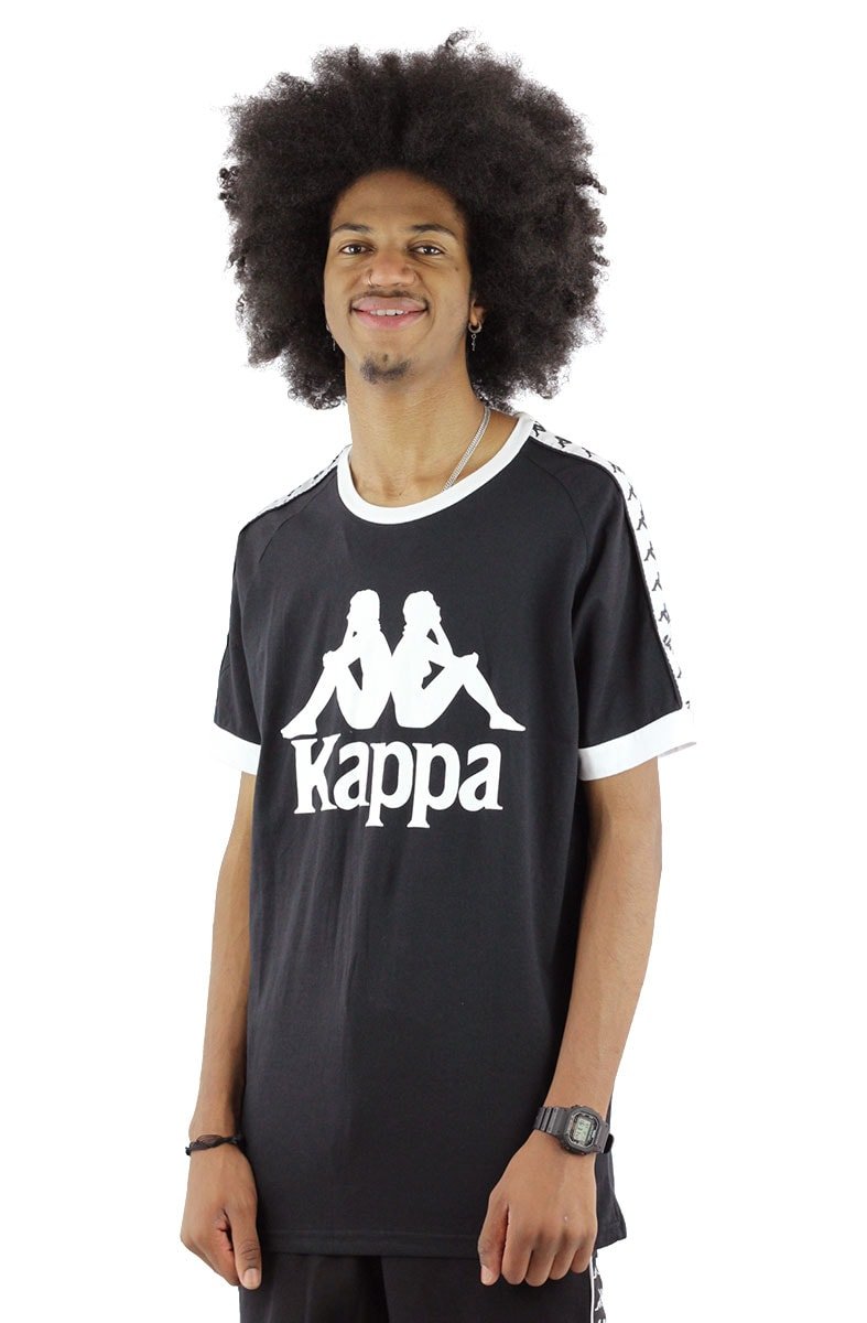 Camiseta Kappa Authentic Logo Preta - NewSkull