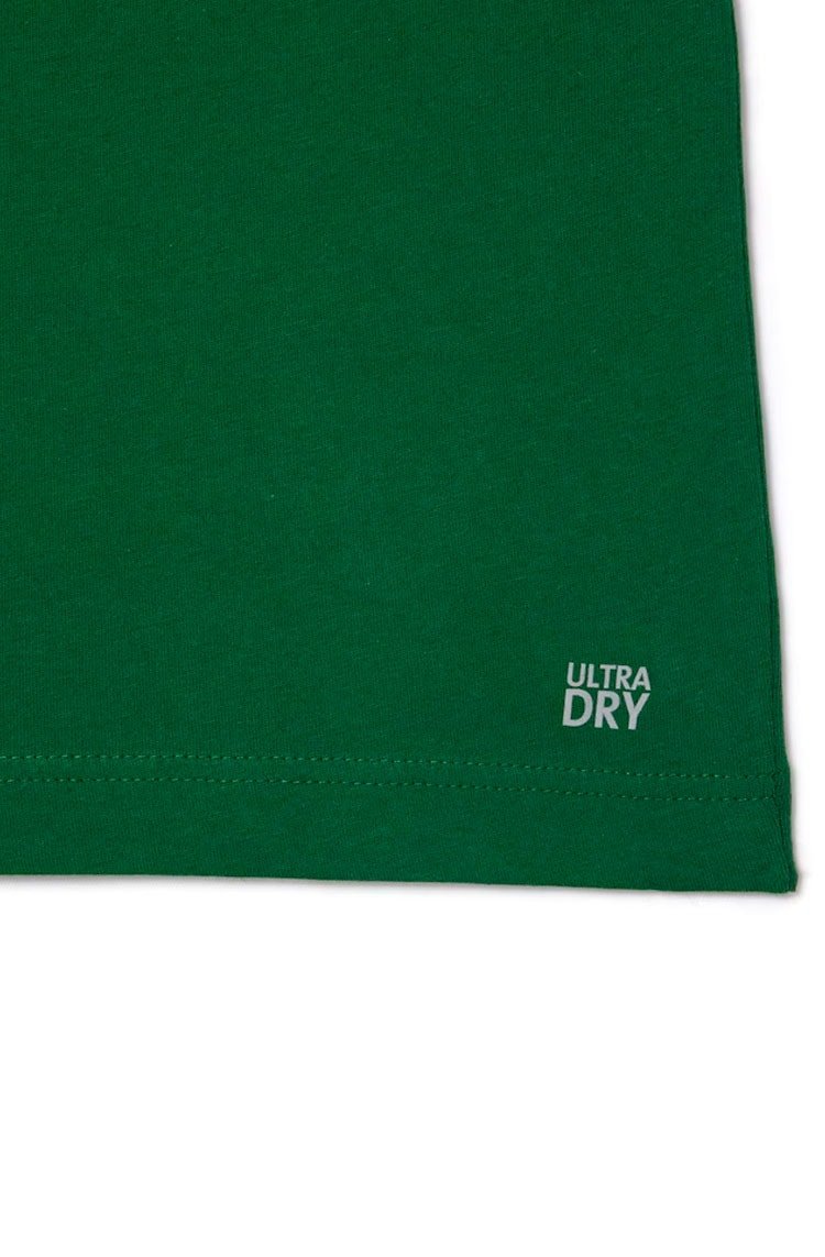 Camiseta Lacoste Esportiva Ultra - Dry Verde/Branco - NewSkull