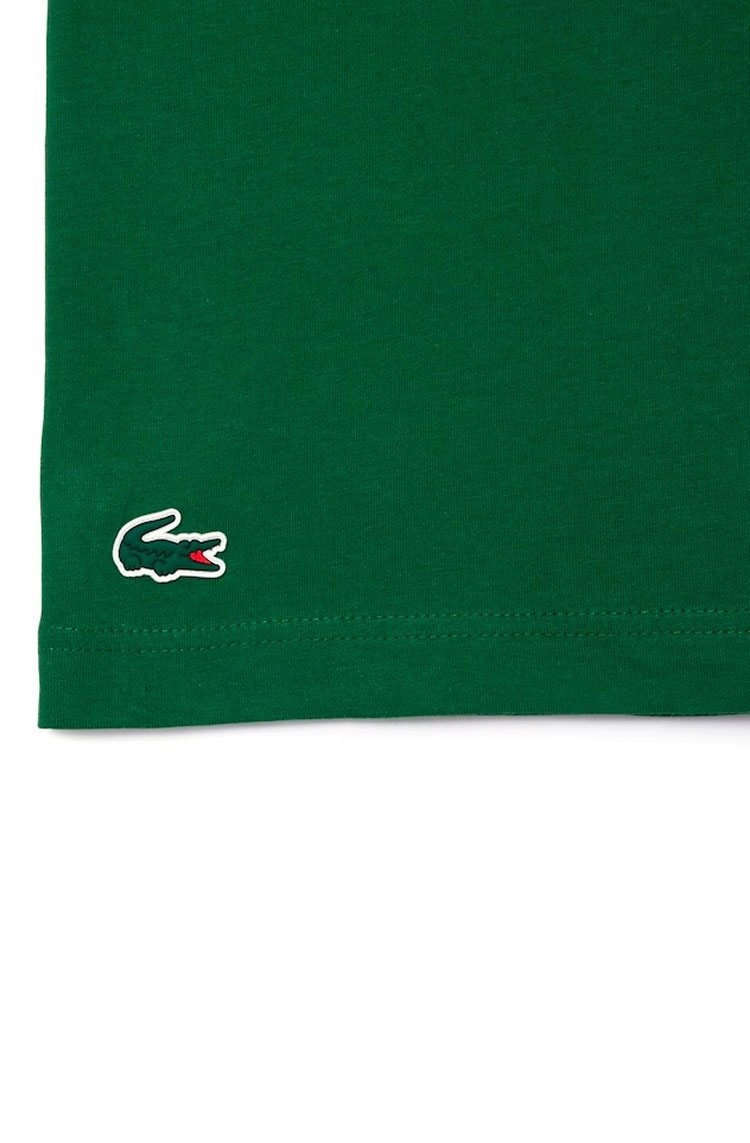 Camiseta Lacoste Esportiva Ultra - Dry Verde/Branco - NewSkull